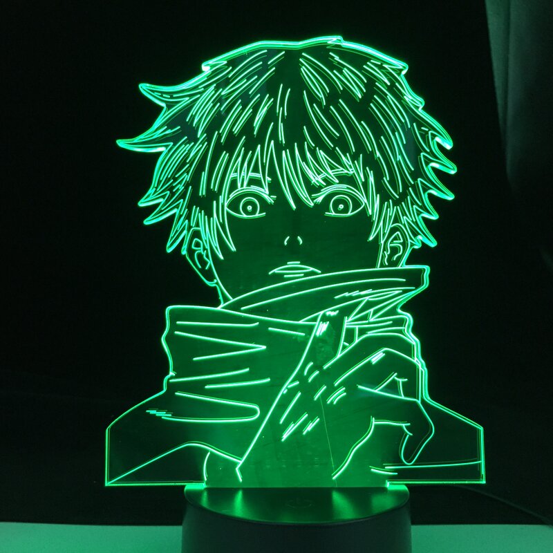Satoru gojo luz da noite do diodo emissor de luz para o presente de aniversário jujutsu kaisen nightlight satoru gojo lâmpada anime