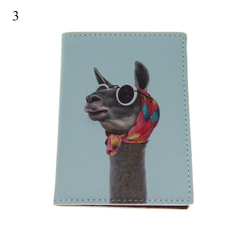 방수 여권 가방 귀여운 동물 PU 여권 가방 귀여운 학생 ID 가방 만화 재미 있은 동물 여권 가방 방수 ID 가방