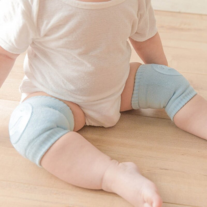Los niños cojín manga de la rodilla de algodón de Verano de la rodilla almohadillas niñas Protector para gatear pierna mangas transpirable protección de rodilla