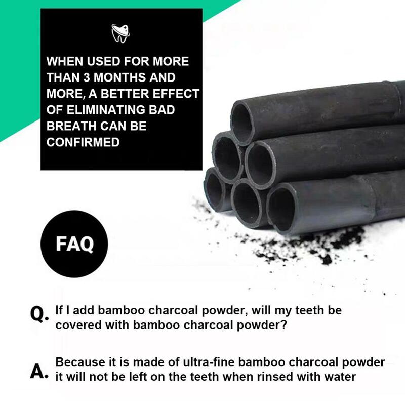 Toothpaste Activated Charcoal Teeth Whitening Toothpaste for Bad Breath Stains Natural Ingredients Teeth Cleaning Oral Care