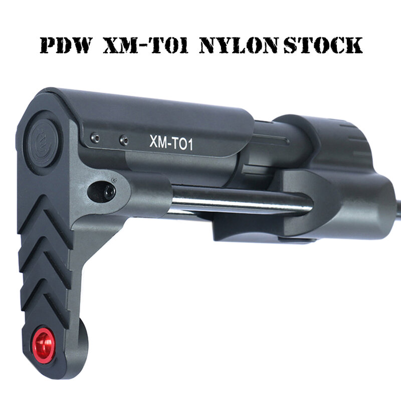 PDW XM-T01 Nylon Tactical Stock Gel Blaster Upgrade Extended Stock Upgrade Part Replacement  Accessories