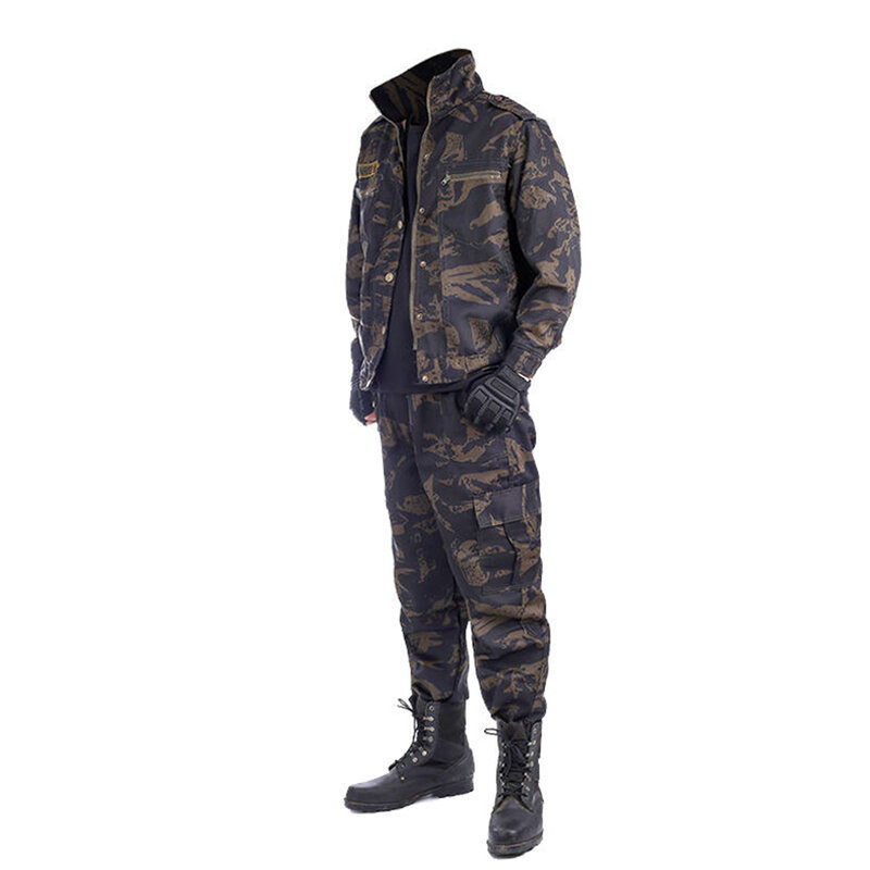 Army Military Uniform Camouflage Tactical Clothing Men Special Forces Airsoft Soldier Training Combat Clothes Jacket Pant Set