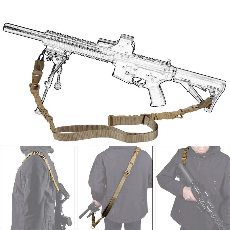 Военный Тактический двухточечный строп SINAIRSOFT, регулируемый двухточечный шнурок, ремешок для винтовки для CS, слинг для страйкбола