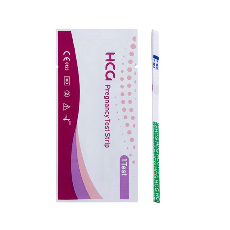 20Pcs 한 단계 HCG 조기 임신 소변 미드 스트림 테스트 스트립 홈 개인 소변 위생 임신 측정 테스트 키트 도매