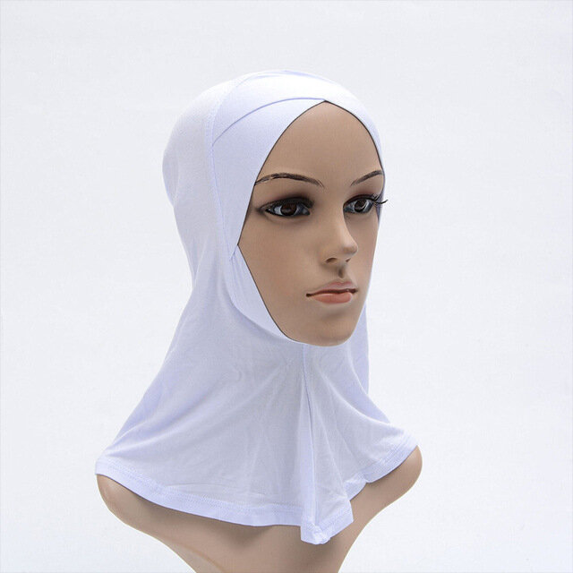 Foulard de tête en coton pour femmes musulmanes, sous-foulard, Hijab extensible, turban, couvre-chef, châle, Islam, bandeau intérieur, Bonnet