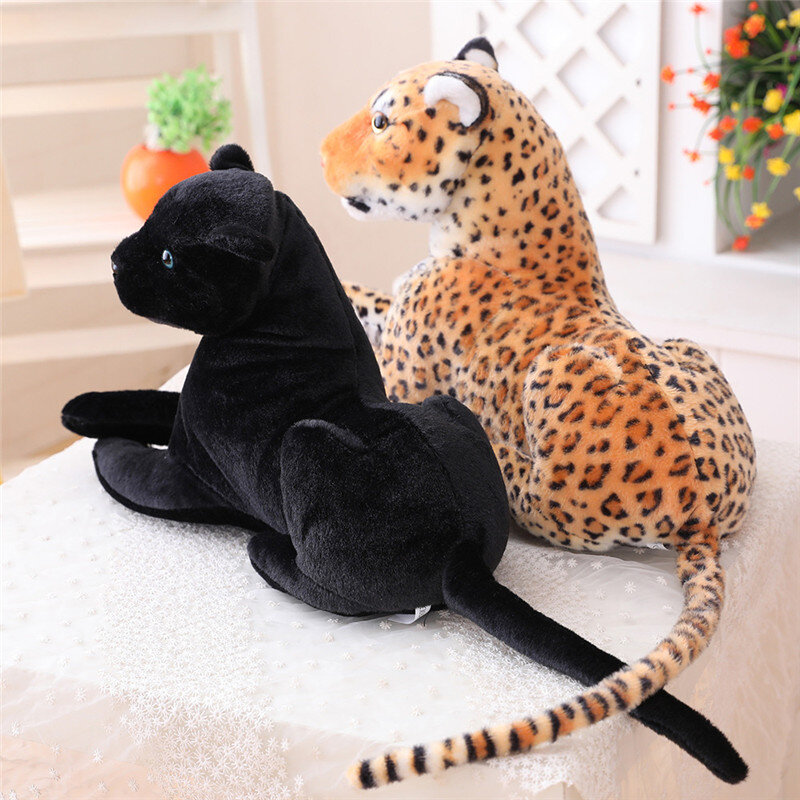 30/40/50cm simulazione Tiger & Panther peluche bambola di peluche bella tigre cuscino morbido cuscino compleanno per bambini giocattoli da festa