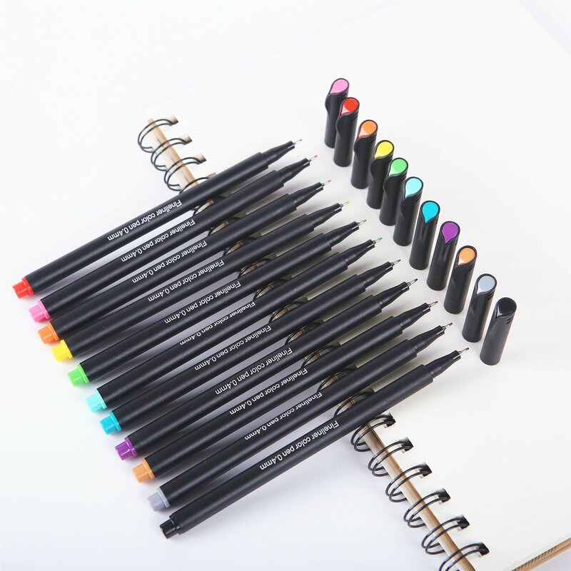 Esboço marcadores metálicos, linha dupla magic shimmer tinta canetas para crianças adultos desenho arte assinatura colorir diário-12ml #40