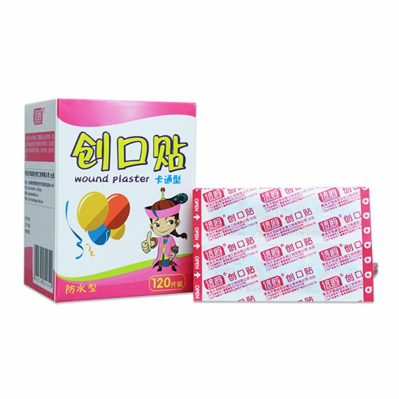 120 sztuk/pudło Cartoon Band-aid śliczne Mini dzieci oddychająca wodoodporna bandaż medyczne ok bandaże hemostatyczne Patch