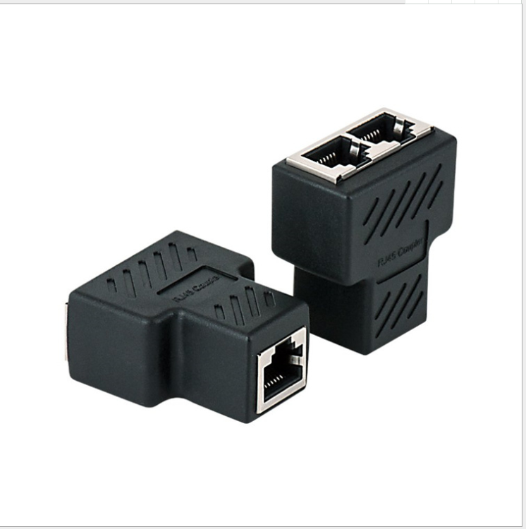 1 zu 2 Möglichkeiten RJ45 Ethernet LAN Netzwerk Splitter Doppel Adapter Ports Koppler Stecker Extender Adapter Stecker Stecker Adapter