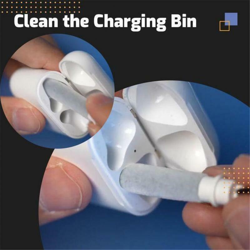 Kit mais limpo para airpods pro 1 2 fones de ouvido escova caneta de limpeza bluetooth-compatível fones de ouvido caso ferramentas de limpeza para huawei