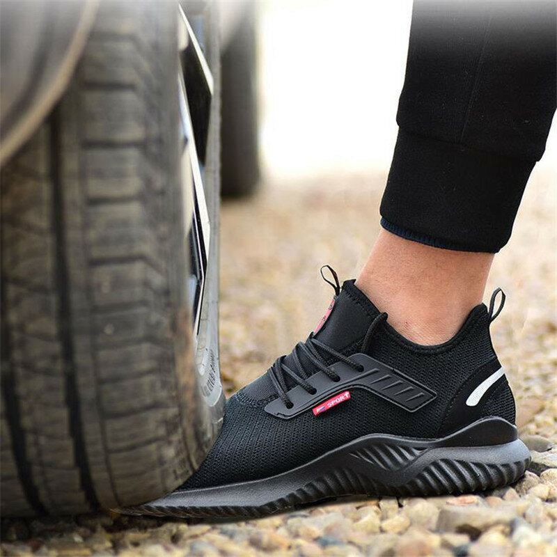 2021 Autumn Steel Toe Work Safety Shoes for Men Puncture Proof Security Boots Man Breathable Non-slip Industrial Sneakers Male