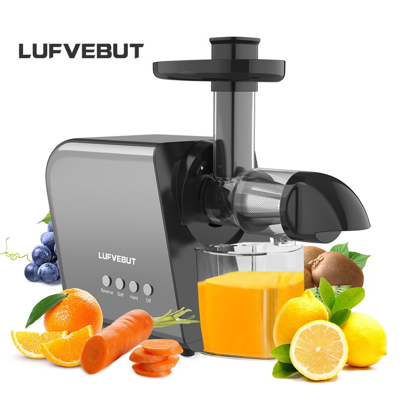 LUFVEBUT สีส้มคั้นน้ำผลไม้ช้า Masticating Juicer ผักและผลไม้โภชนาการ Freeshipping Soft และ Hard โหมดคั้นน้ำผลไม้ช้า