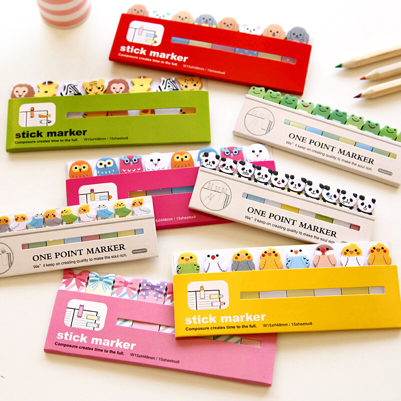 Kawaii Giapponese Scrapbooking Scrapbook Adesivi Note Appiccicose di Scuola Forniture Per Ufficio di Cancelleria Pagina Bandiere Per I Bambini