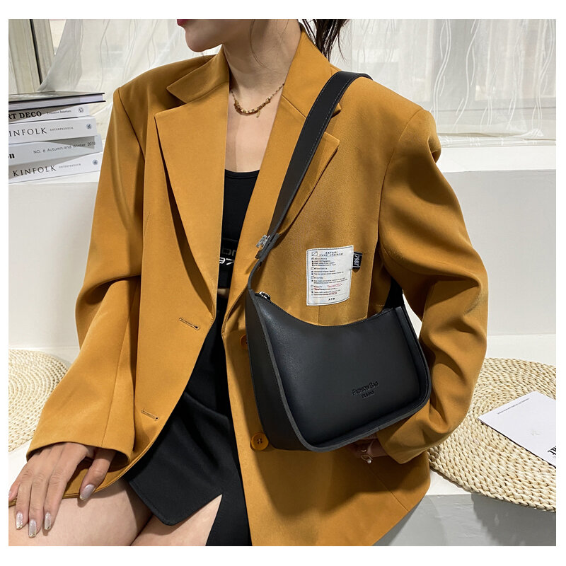 Moda de couro macio ampla alça ombro crossbody sacos para as mulheres 2021 novo luxo saco do mensageiro designer