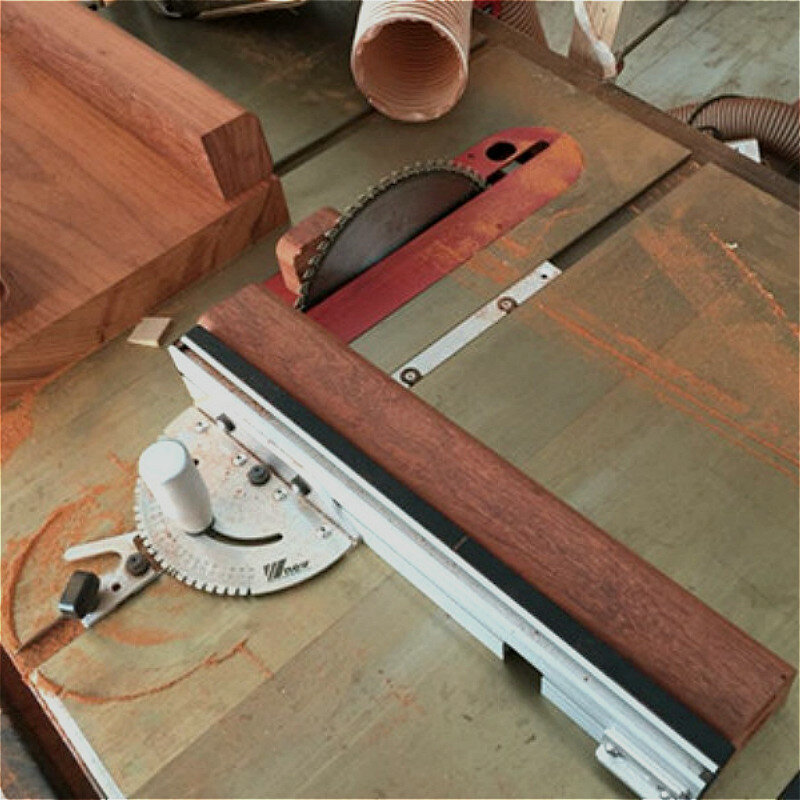 450mm wskaźnik kątowy piła stołowa/Router wskaźnik kątowy piłowanie montaż linijka do piły stołowej frezarka do drewna piła robocza
