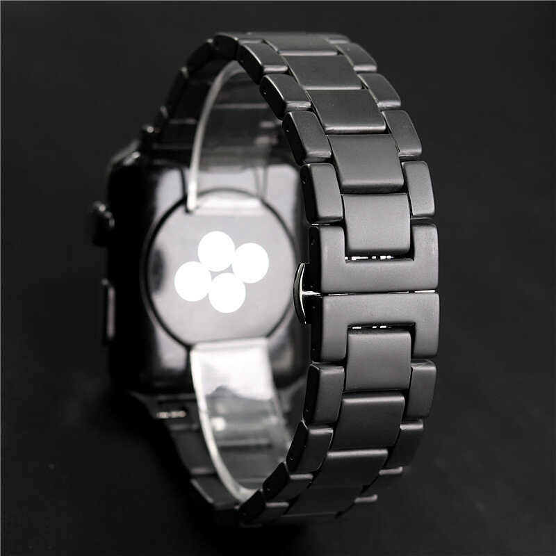 Keramische Gezandstraald Matte Sport Riem Voor Apple Horloge Serie 2 3 4 5 Iwatch 42Mm 38Mm 40Mm 44Mm Horlogebanden Armband Polsband