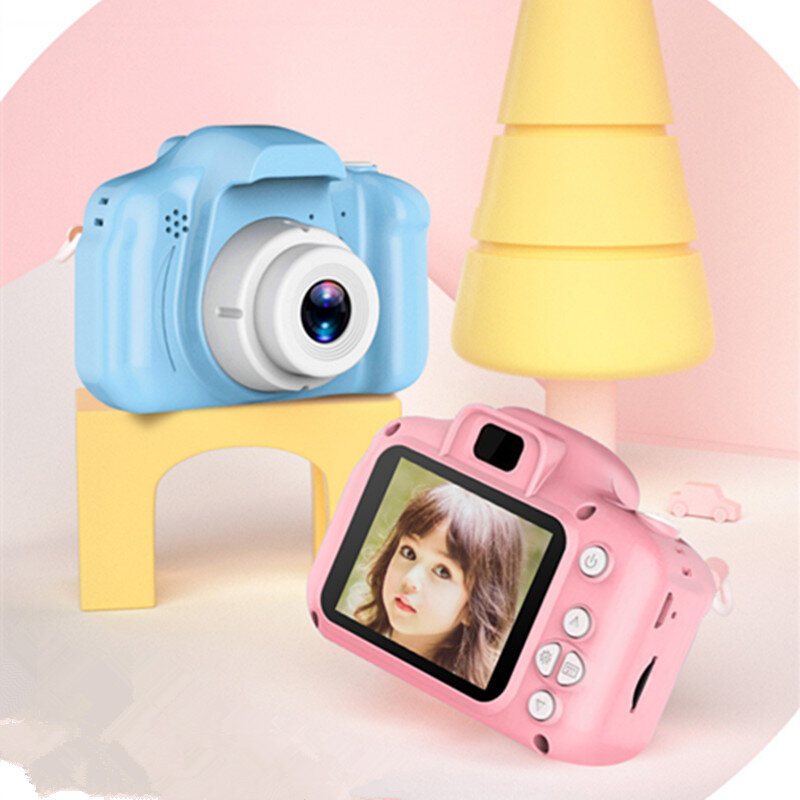 Mini cámara fotográfica digital 1080P para niños, Cámara de vídeo compacta para niños, juguete educativo, regalo de cumpleaños