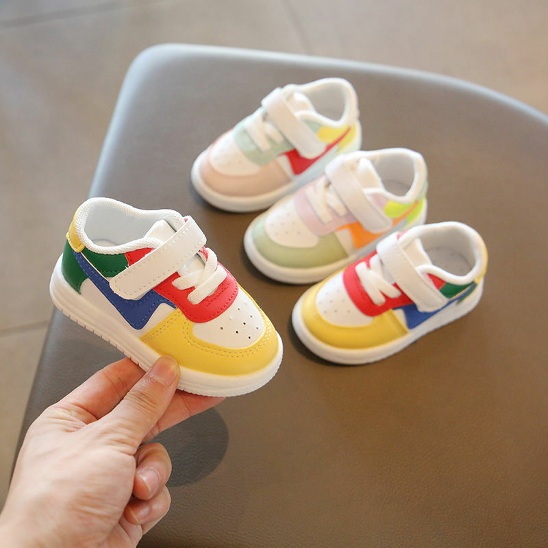 Fashion Casual Infant Soft Shoes Baby Shoes Toddler Girls Boys Sports Shoes for Children Girls Baby Leather Flats Kids Sneakers