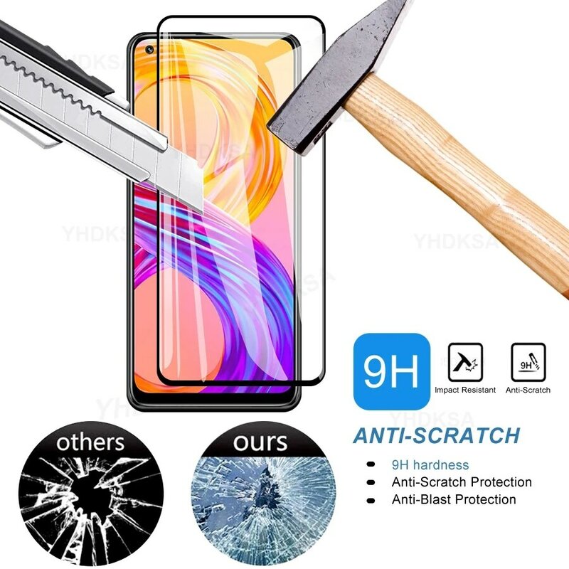 9D Protection Glass On The For Realme 8 7 6 5 Pro 5S 6S 7 Asia Tempered Screen Protector For real me 5i 6i 7i Global Glass Film