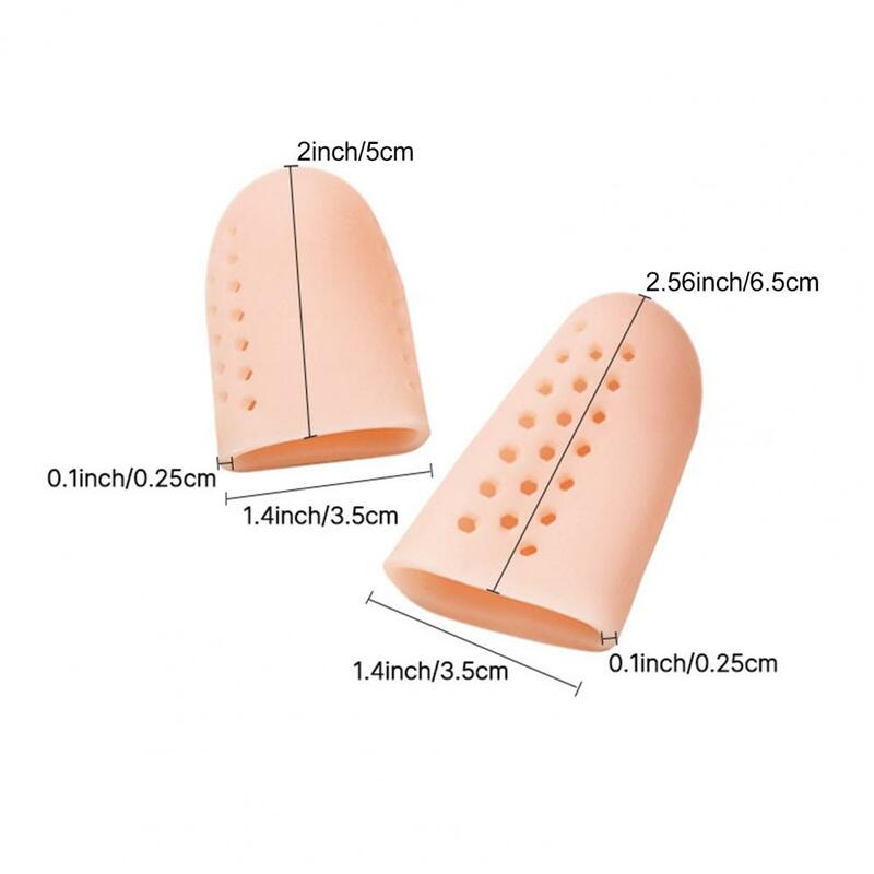 8 Pairs/Set Breathable Toe Protector Ventilation Hole Moderate Thickness Silicone Big Toe Bunion Thumb Separator Soft Cover