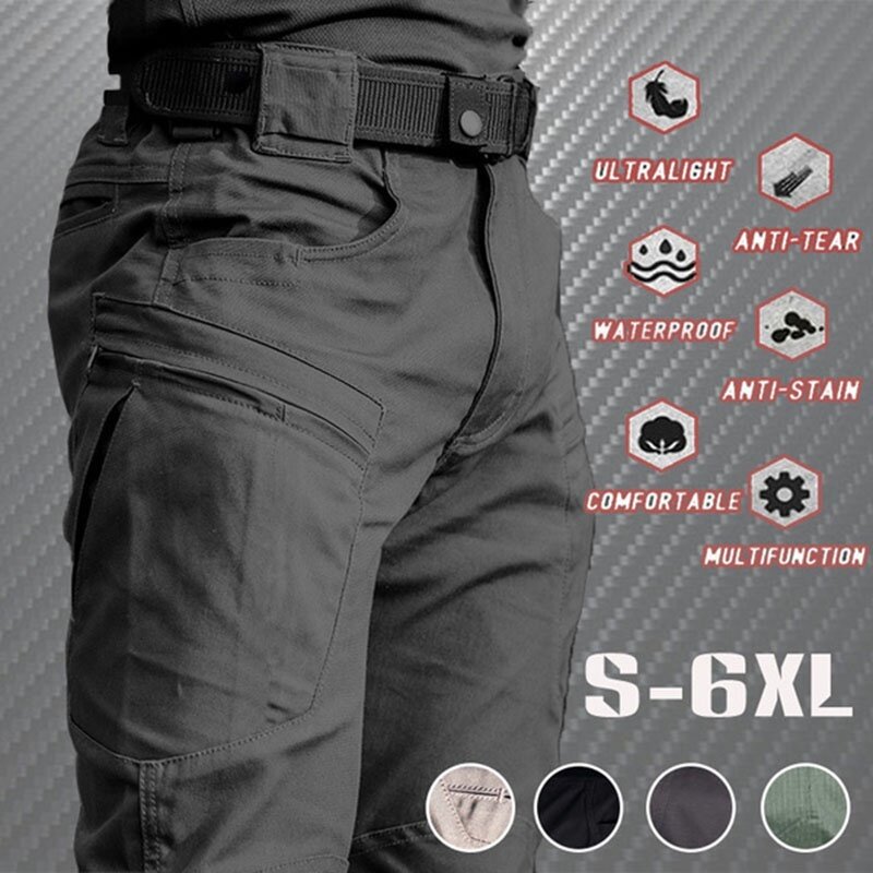 Celana Taktis Ringan Pria 2021 Celana Panjang Militer Tentara Kasual Musim Panas Sejuk Celana Kargo Cepat Kering Tahan Air Pria