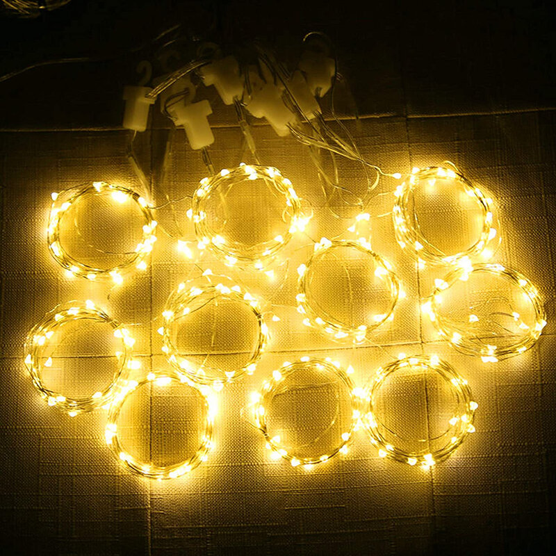 إكزفلامبر LED جارلاند ستار مصابيح مع 8 أوضاع الإضاءة كوبر الجنية أضواء الستار مع داخلي فناء المنزل زينة الحفلات