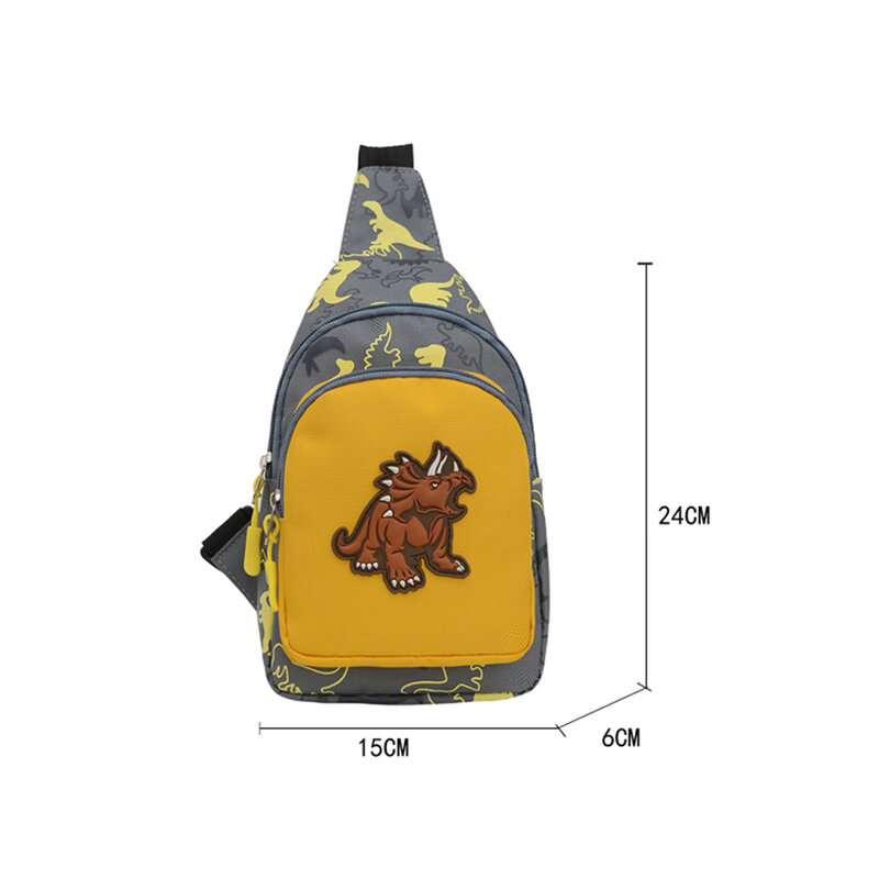 2020 moda dziecięca wzór dinozaur torba na ramię Crossbody Mini plecak na ramię torby w klatce piersiowej plecak turystyczny dla chłopców dziewcząt