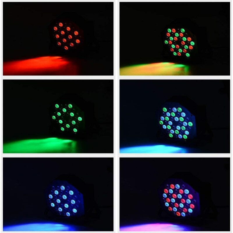 36 قطعة LED مصباح موازي المستوى التحكم عن بعد الصوت التحكم Dyeing خلفية ضوء عرض للمنزل عيد الميلاد الديكور الإسقاط