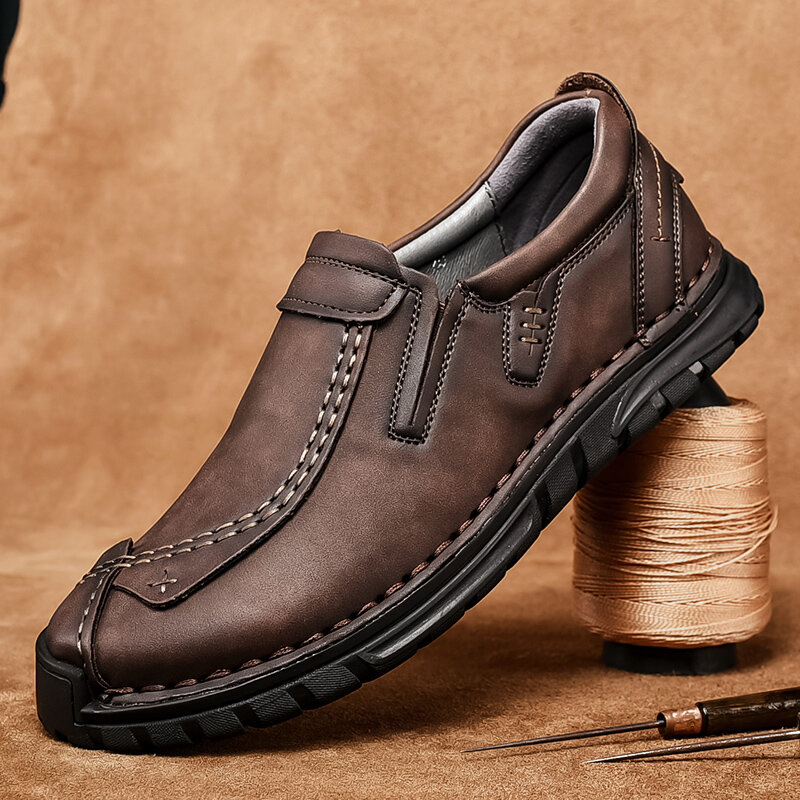 2022 neue männer Leder Schuhe Luxus Marke Designer Original Slip Auf Loafers Mokassins Mode Lässig Fahr Schuhe Große Größe