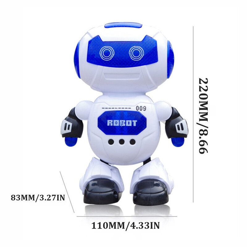 Spielzeug für Kinder Tanz und Musik Roboter Action kinder Elektrische Spielzeug Hyun Tanz Roboter Rotierenden Licht Musik