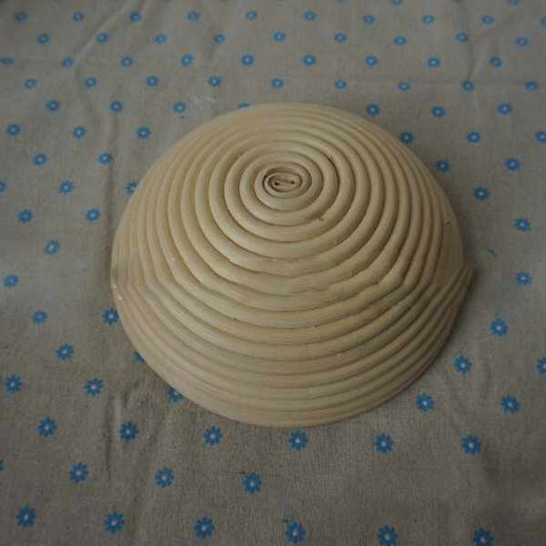Круглая Корзина баннетон, набор для выпечки хлеба из небеленного натурального тростника с тканевой подкладкой