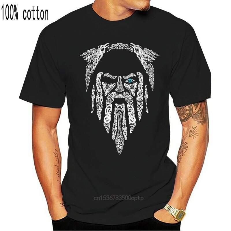 Новые футболки Foshion Odin Vikings Grophic, мужские свободные хлопковые футболки