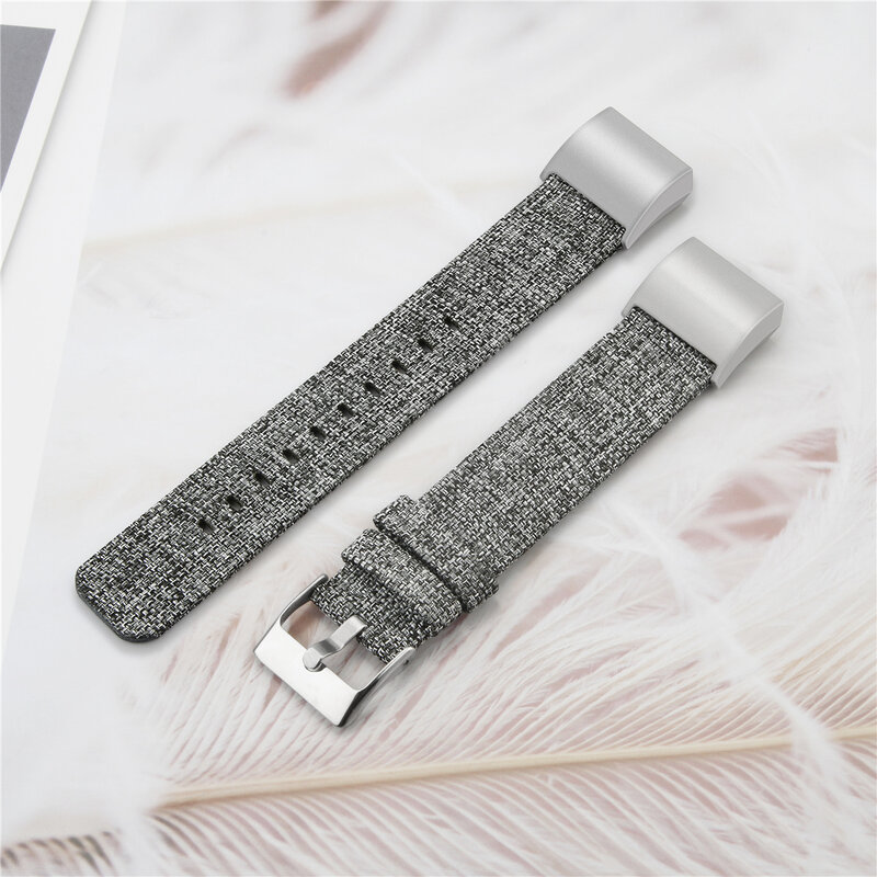 時計バンドfitbit充電2ストラップキャンバス通気性交換ブレスレットfitbit充電2コレアfitbit腕時計64002
