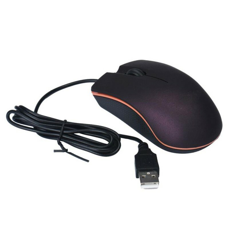 Mouse Berkabel USB Kualitas Tinggi 1200 DPI Mouse Optik untuk Komputer Laptop PC