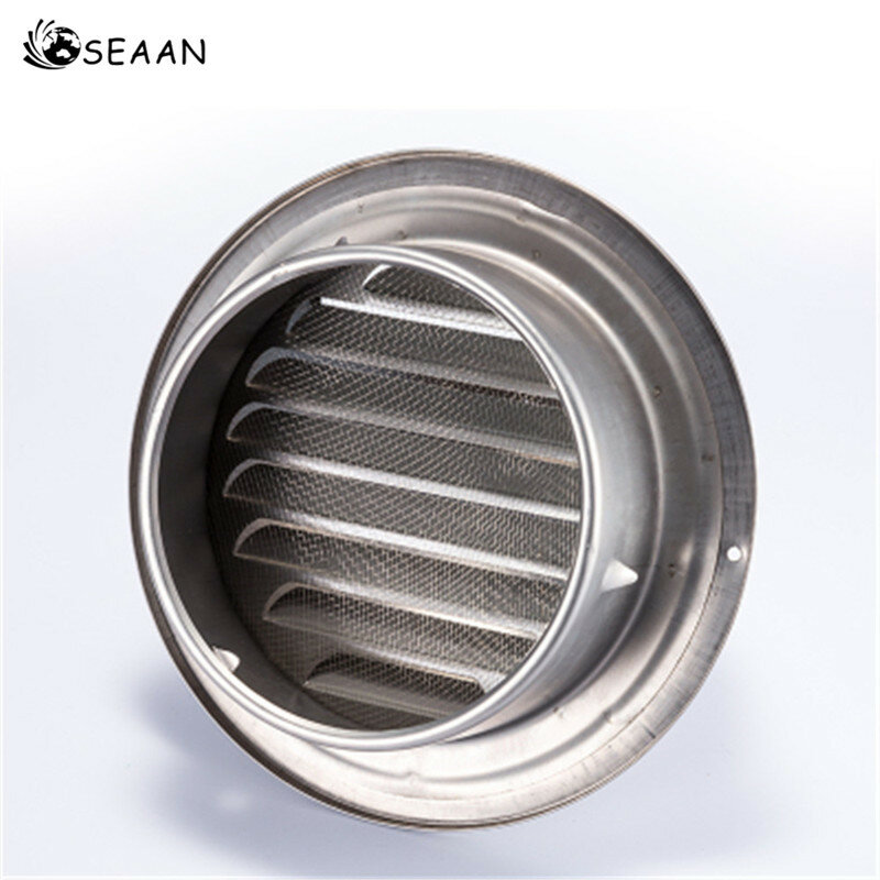 Stainless Steel Wall Ceiling Air Vent Ducting Ventilation Exhaust Grille Cover Outlet Heating Cooling & Vents Cap Waterproof