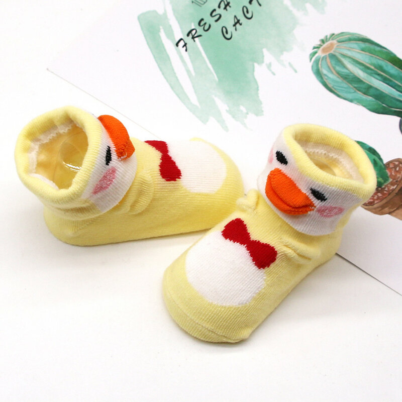 Baby Socks Newborn Cute Cartoon Animal Printing Baby Socks Floor Non Slip Baby Girls Socks Anti-slip Spring Comfortable