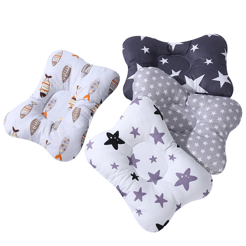 Cuscino per allattamento per neonati supporto per il sonno neonato cuscino concavo per cartoni animati cuscino modellante stampato prevenire la testa piatta