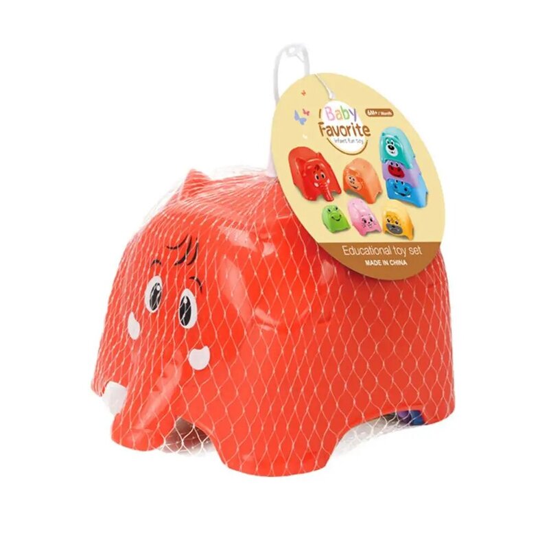 2021 Nieuwe Baby Stapelen Toren Speelgoed Kleurrijke Animal Party Stackers Baby Speelgoed Educatief Speelgoed Stapelen Spel Voor Kinderen