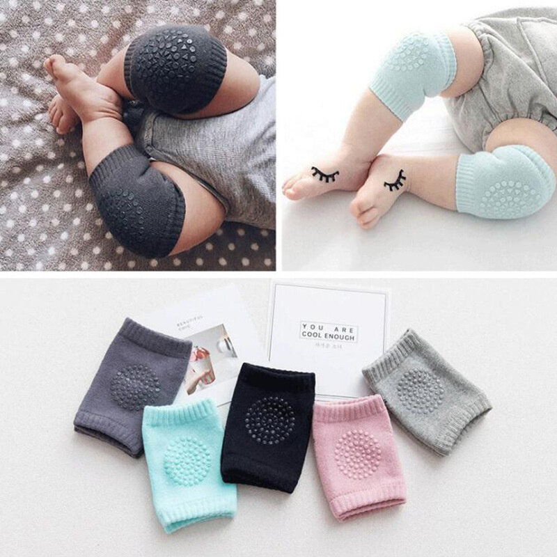 2021 ginocchiere per bambini accessori per bambini neonati sicurezza gomito cuscino strisciante Gel di silice puntini antiscivolo ginocchiere calde