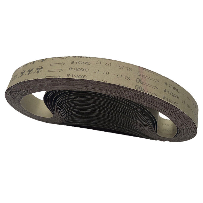 Cinturones de lijado abrasivo A/O, accesorios para amoladora de correa gruesa A fina, 50x1220mm, 2x48 P60-1000, 10 Uds.