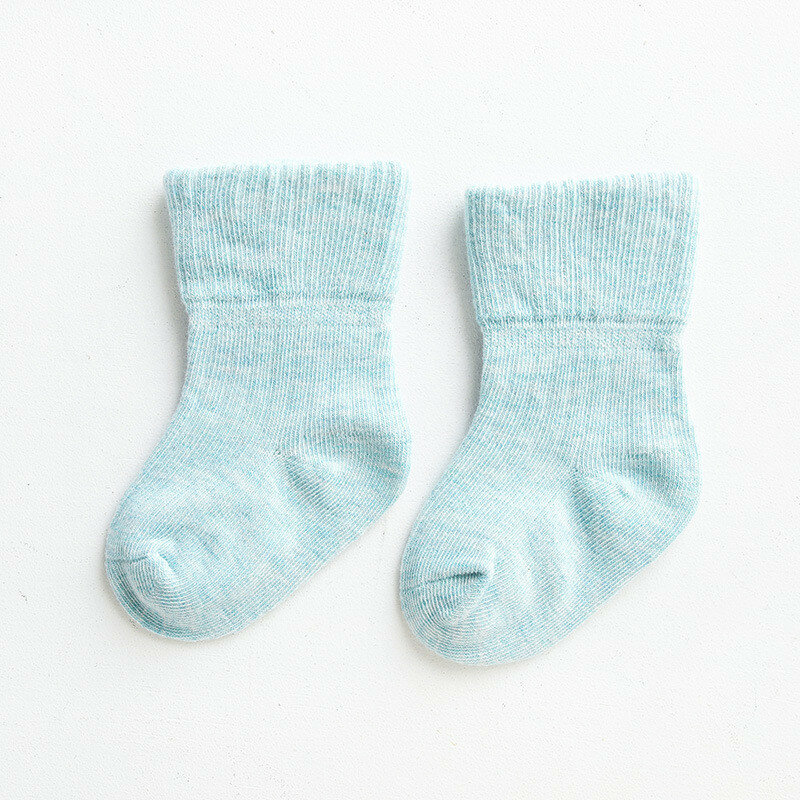 Calcetines de algodón para bebé, calcetín de boca ancha, a la moda y flexibles, para otoño e invierno, 2021