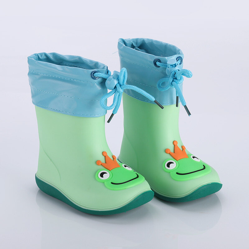 Maluch dziewczyna Rainboots klasyczne wodoodporne dziecięce buty dziecięce kalosze guma Pvc buty dziecięce dziecięce buty do wody chłopiec kalosze
