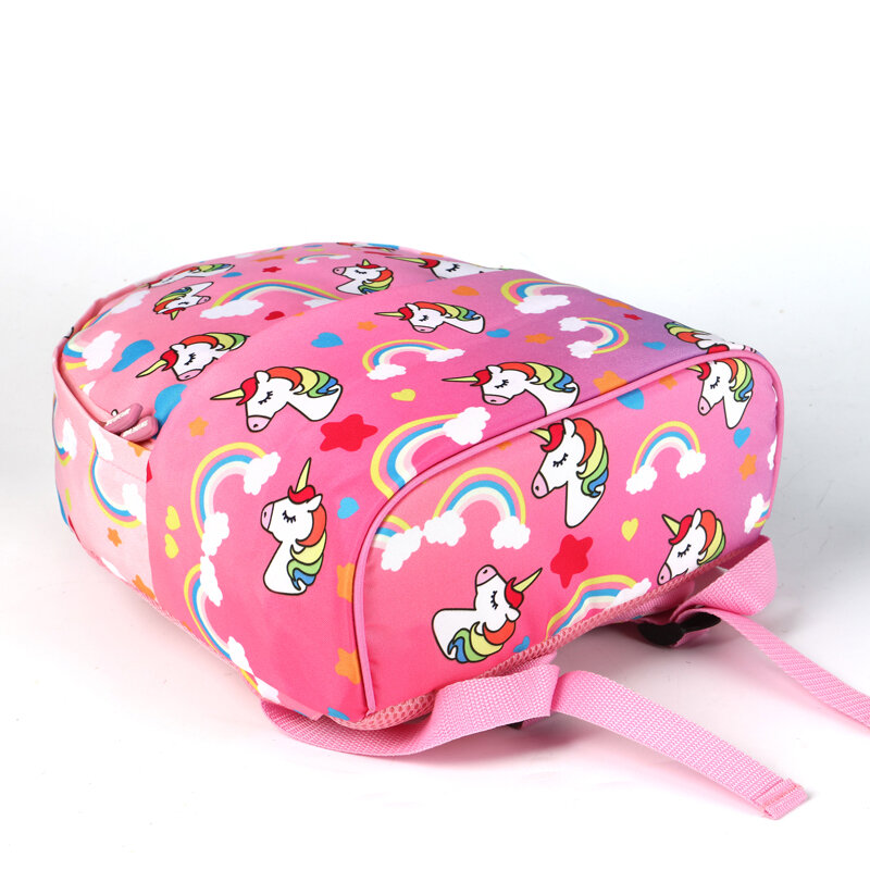 Mochilas escolares de unicornio para niñas y niños, morrales escolares bonitos de cartón, mochilas escolares infantiles