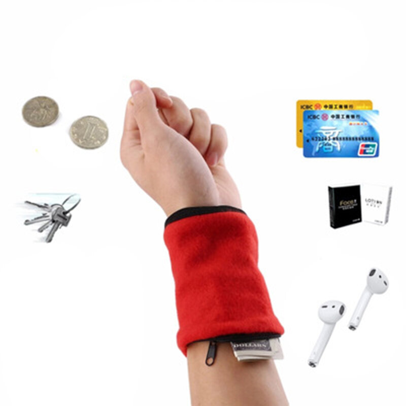 Sport Handgelenk Brieftasche Geldbörsen Arm Band Zipper Tasche für MP3 Key Cash Karte Halter Lagerung Pouch Lauf Radfahren Armband armschienen