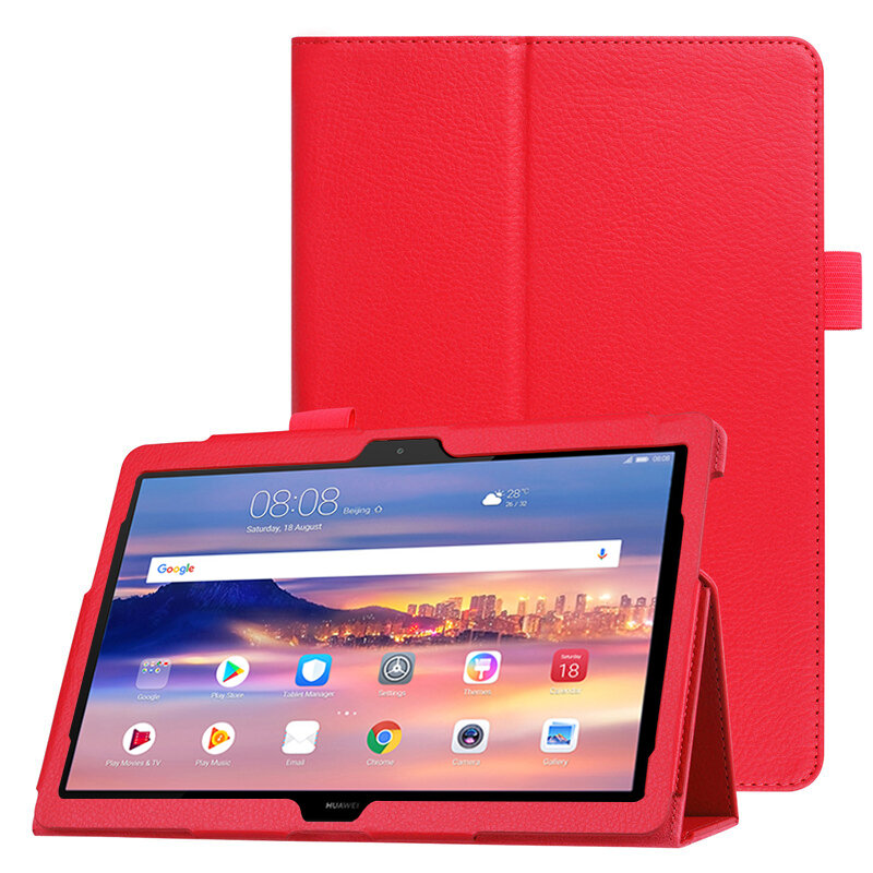 Smart Case Voor Huawe Mediapad T5 10 Tablet Cover Flip Stand Pu Leather Mediapad T5 10.1 &quot;AGS2-W09/L09/Protector Cover