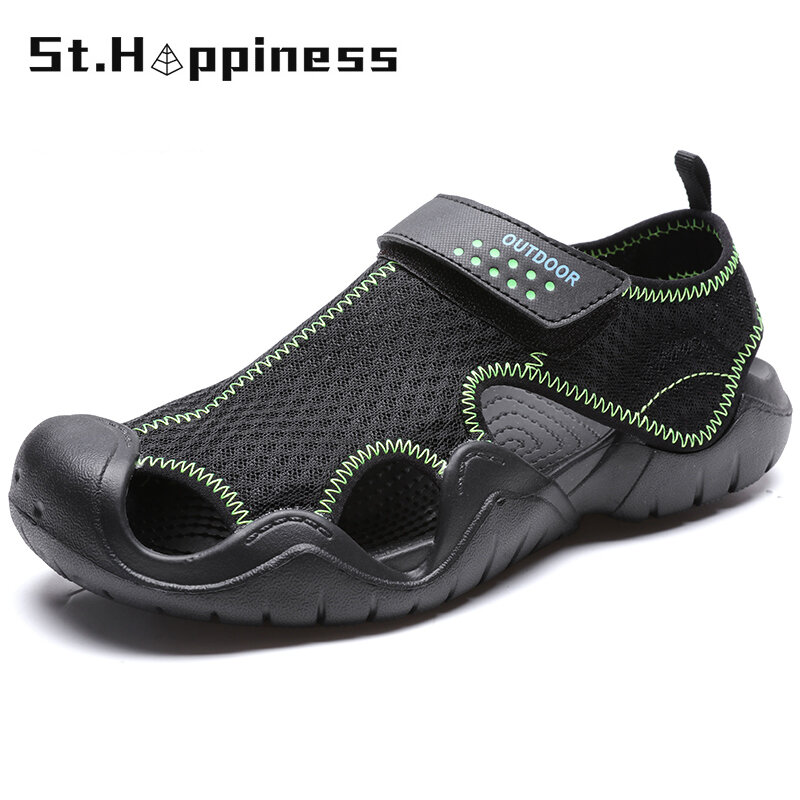 2021 New Summer Men's Mesh Sandals Outdoor Casual Beach Sandals Fashion Light Breathable Sandals Hot Big Size 48 Free Shipping