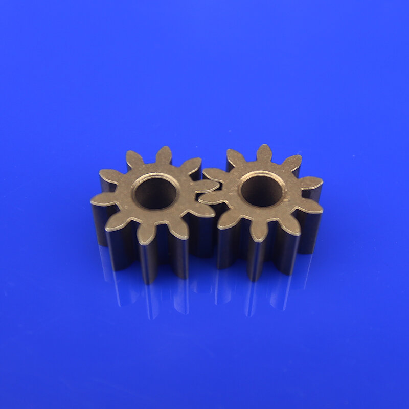 AZGIANT 10 Buah Mesin Motor Logam Gigi 0.6 Cetakan 10 Gigi 2Mm Diameter Dalam Bubuk Bagian Standar Metalurgi