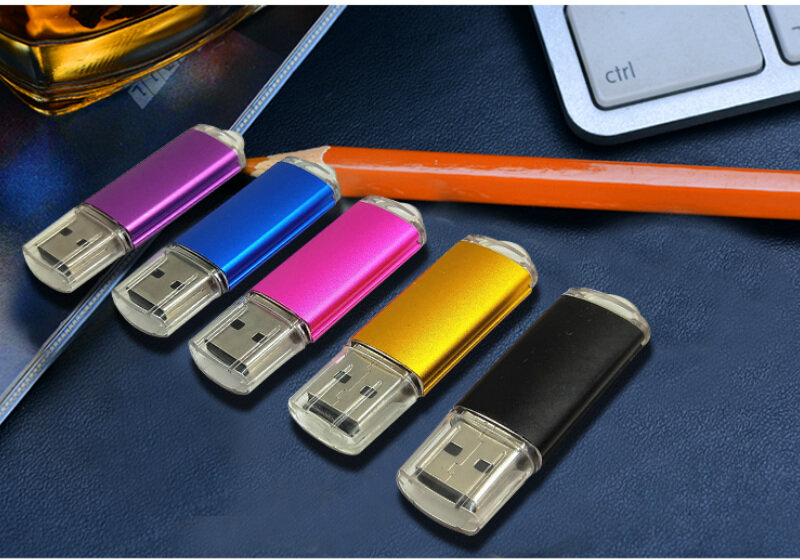Unidade Flash USB 2.0 De Metal Pen Drive USB Velocidade Rápida 4GB GB GB 32 16 8GB 64GB Pendrive USB Stick USB Flash Drive personalizado seu logotipo dedo