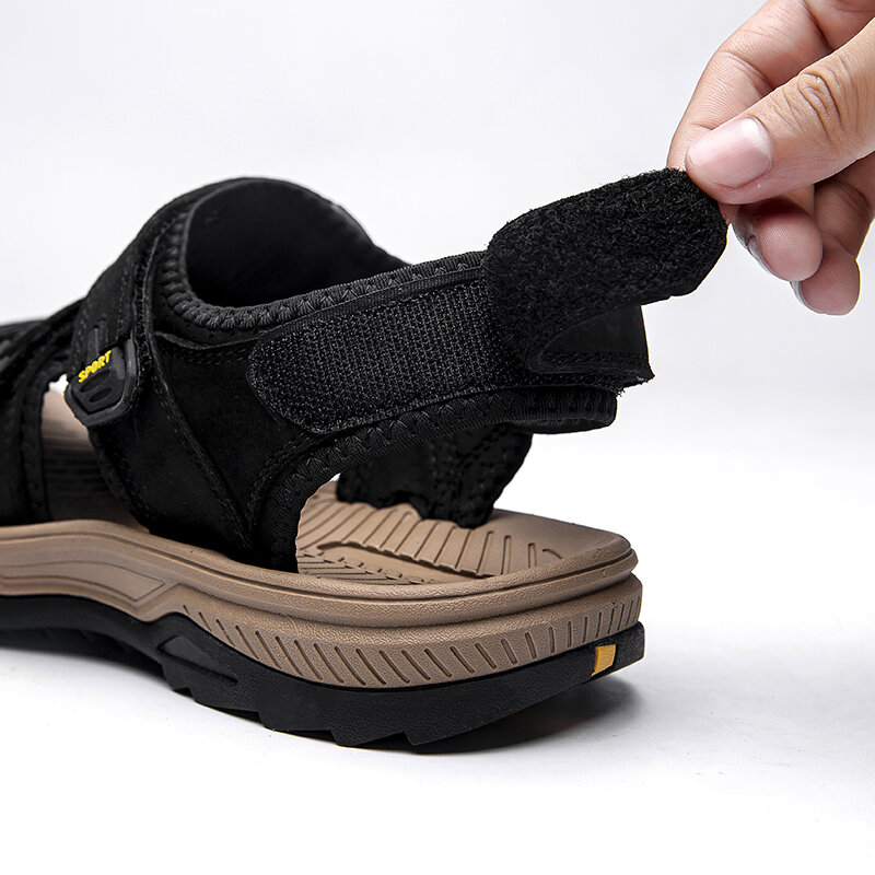 Zapatillas de playa planas para hombre, sandalias para exteriores, calzado deportivo para caminar, natación, verano, 2021