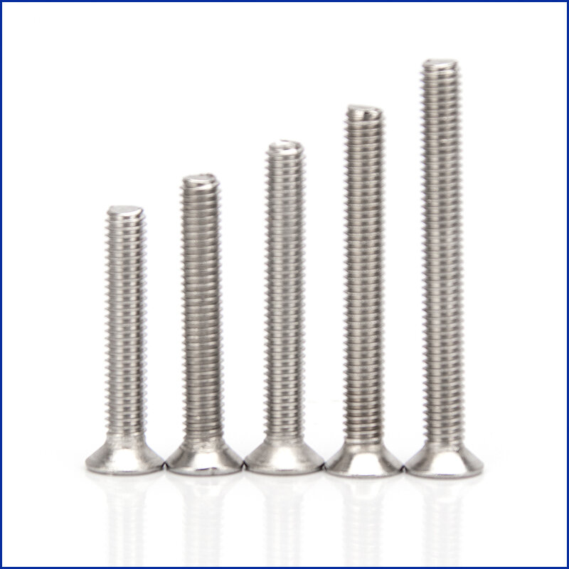 304 Stainless Steel Phillips Countersunk Screws Flat Head Screw M5  Cross Recessed Bolt Length 6mm-70mm